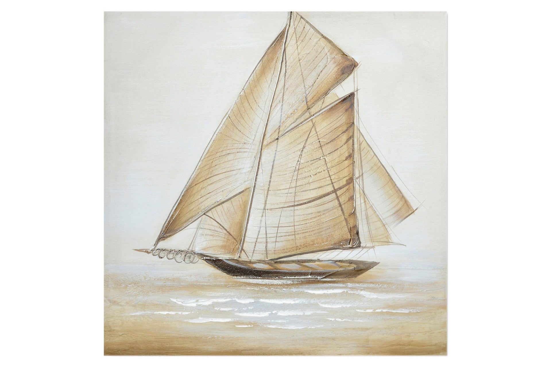 SET 2 LIENZOS BARCO 40% PINTADO MANO 60x3x60 CM