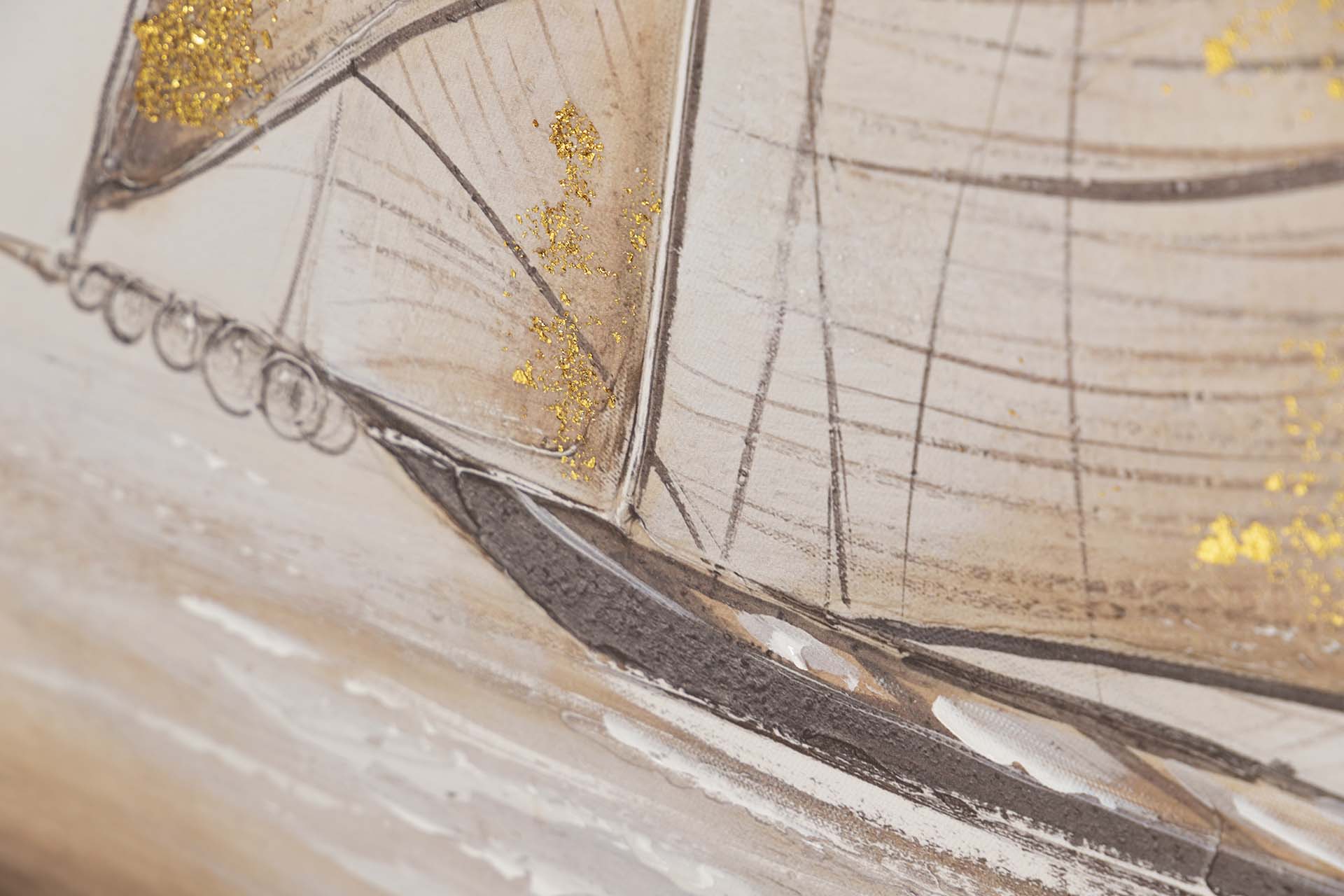 SET OF 2 CANVASES SHIP 40% HAND PAINTED 60x3x60 CM