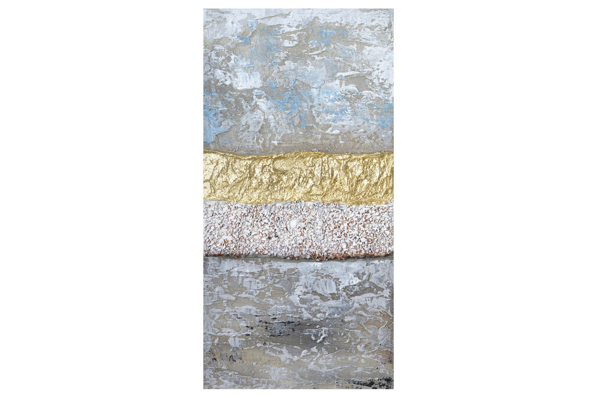 CONJUNTO DE 2 TELAS ABSTRATAS, 40% PINTADAS À MÃO, 40x3x80 CM