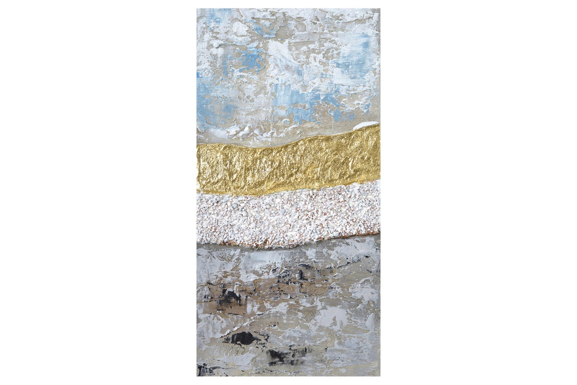 CONJUNTO DE 2 TELAS ABSTRATAS, 40% PINTADAS À MÃO, 40x3x80 CM