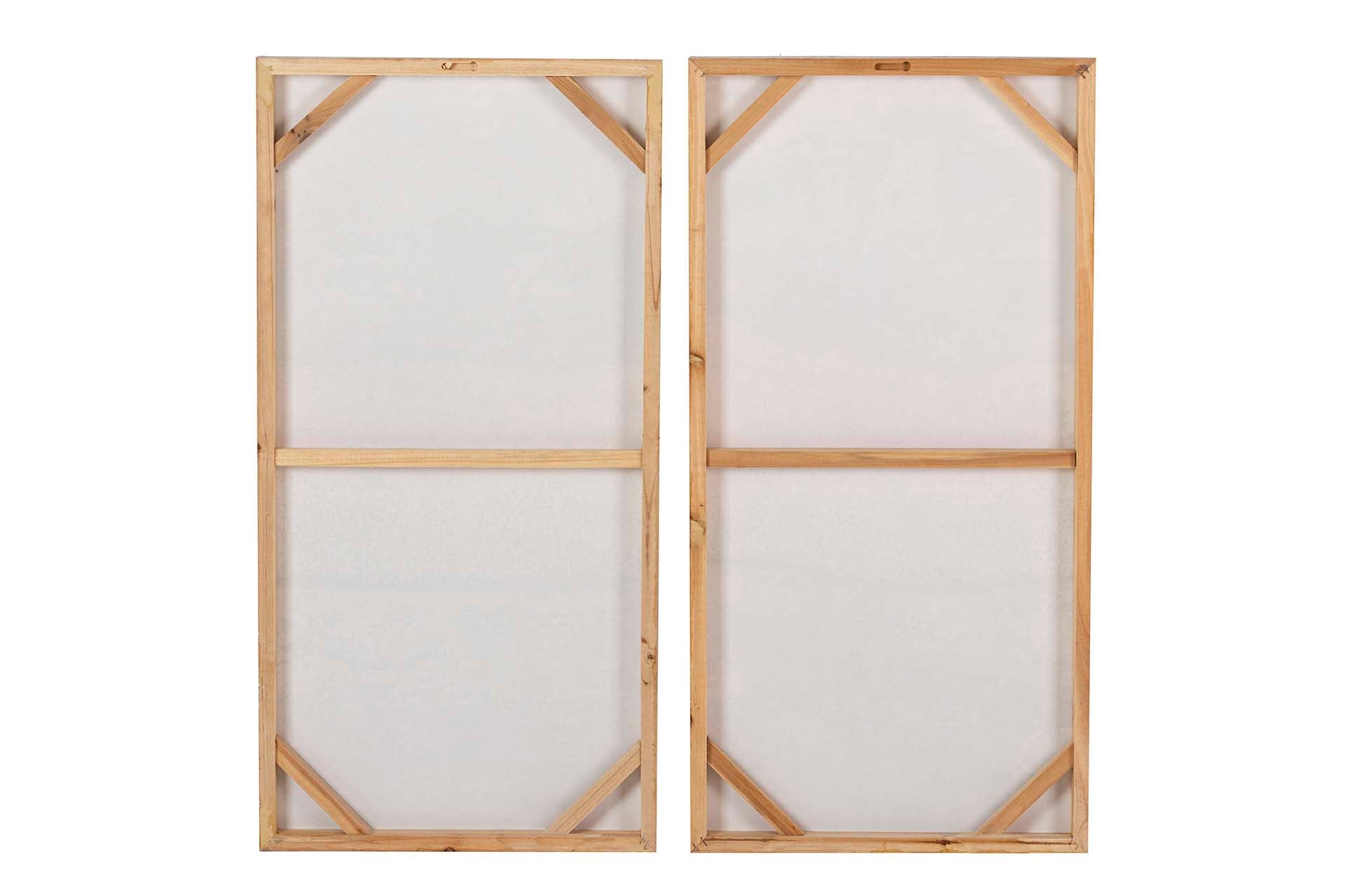 SET OF 2 ABSTRACT CANVASES, 40% HAND PAINTED, 40x3x80 CM