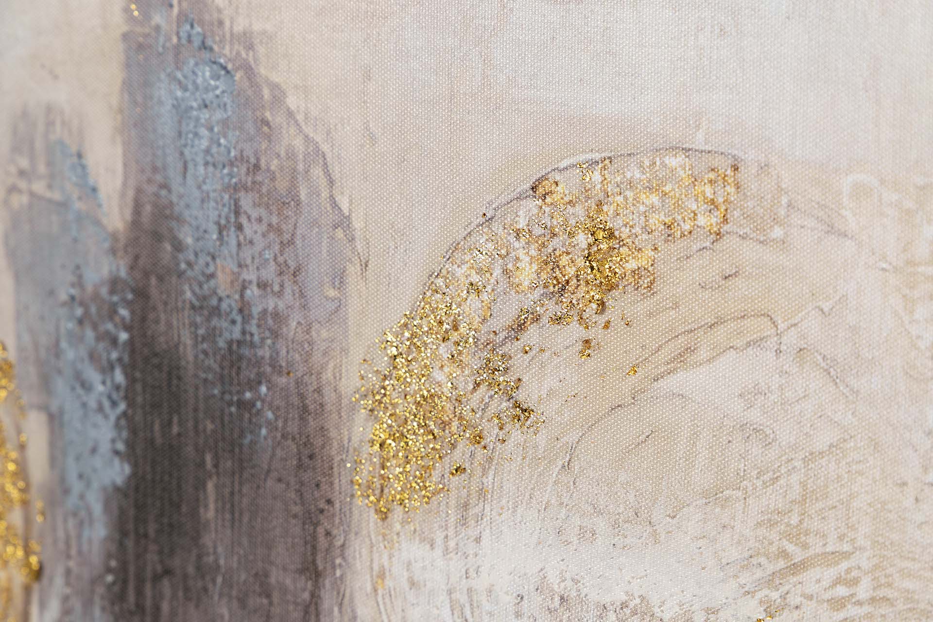 CONJUNTO DE 2 TELAS ABSTRATAS, 40% PINTADAS À MÃO, 40x3x80 CM