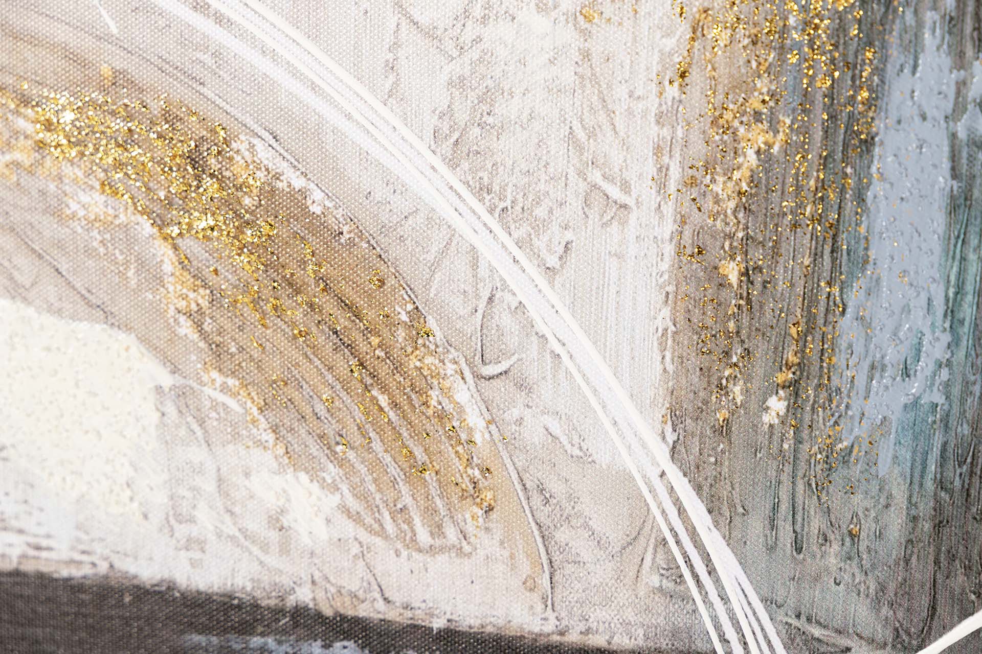 CONJUNTO DE 2 TELAS ABSTRATAS, 40% PINTADAS À MÃO, 40x3x80 CM