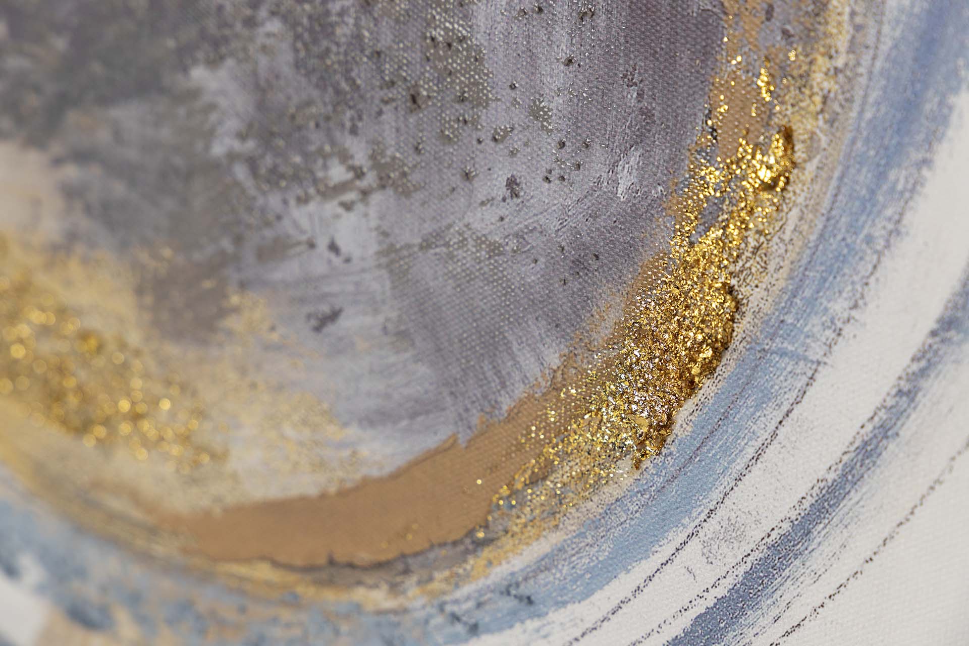 CONJUNTO DE 2 TELAS ABSTRATAS, 40% PINTADAS À MÃO, 50x3x70 CM