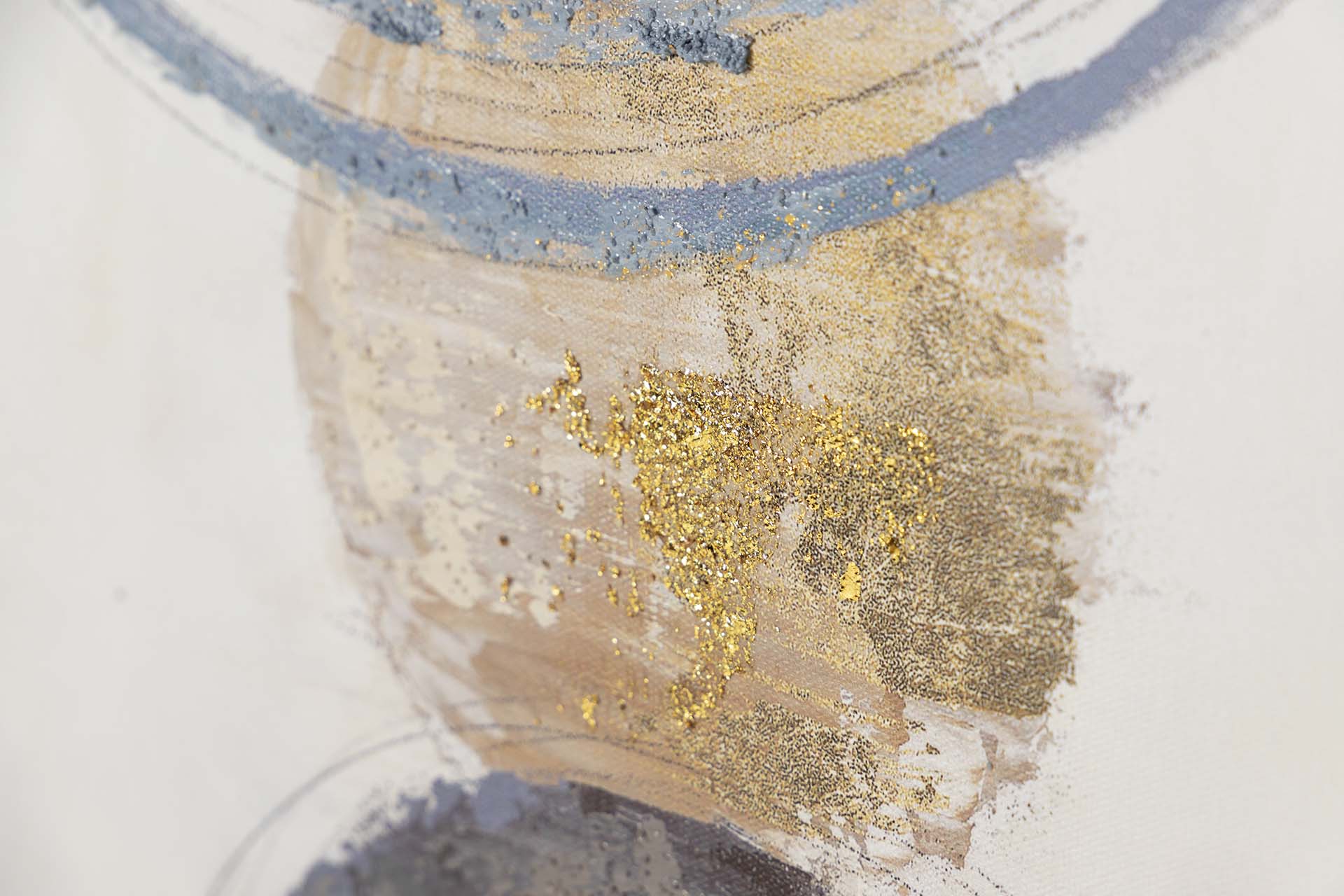 CONJUNTO DE 2 TELAS ABSTRATAS, 40% PINTADAS À MÃO, 50x3x70 CM