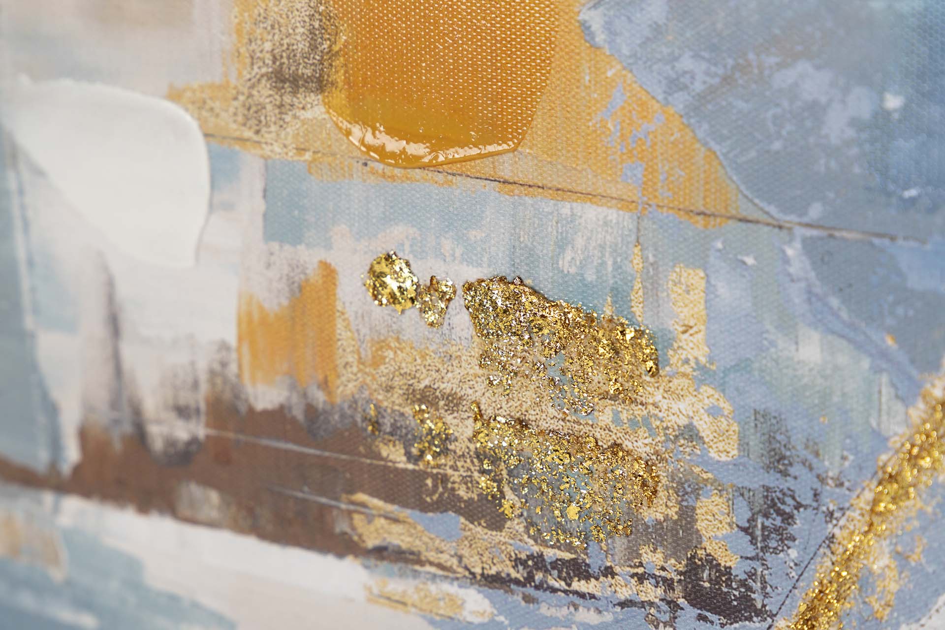 CONJUNTO DE 2 TELAS ABSTRATAS, 40% PINTADAS À MÃO, 50x3x70 CM