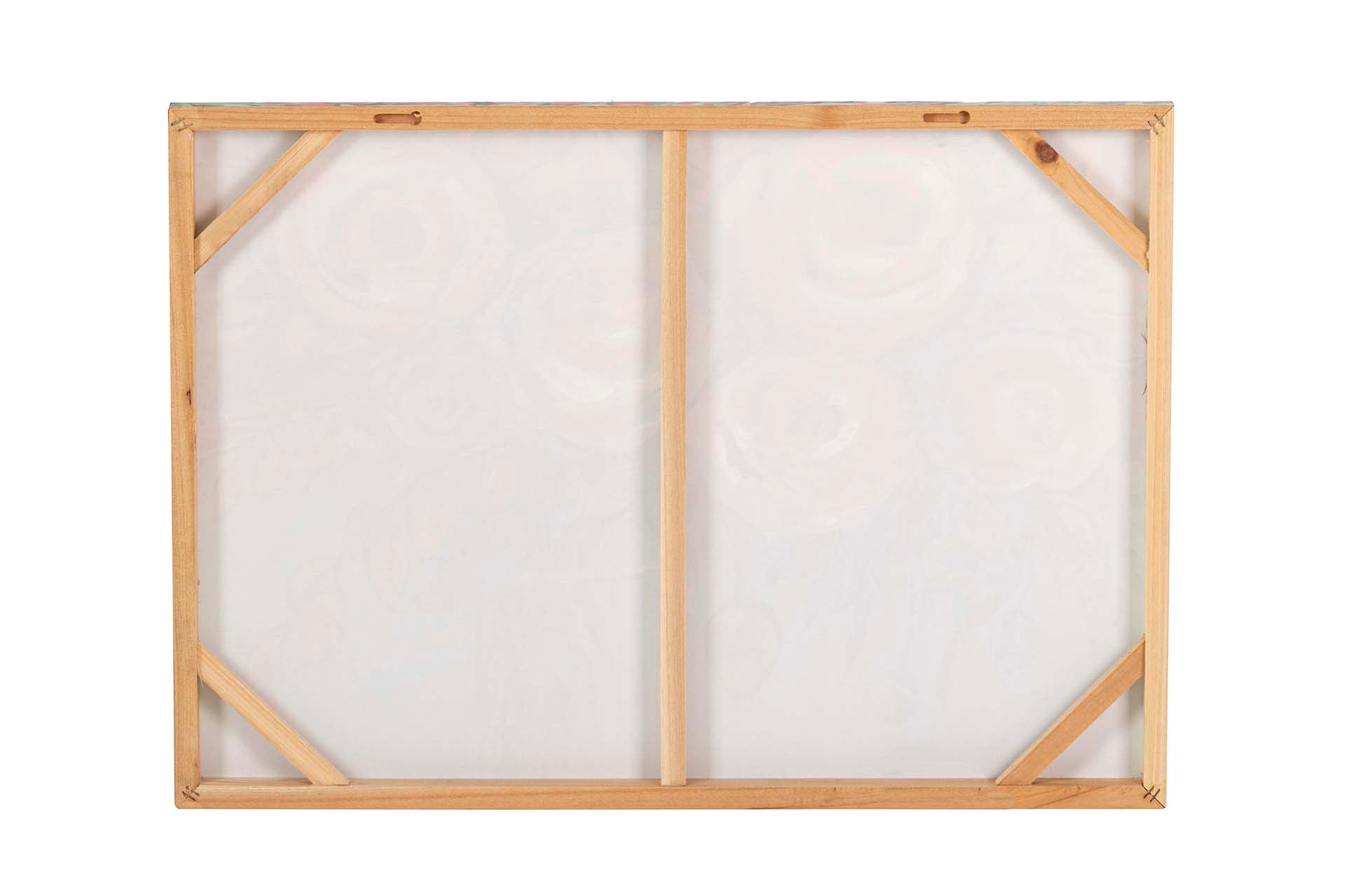 SET OF 2 CANVASES WITH FLOWERS, 40% HAND PAINTED, 70x3x50 CM