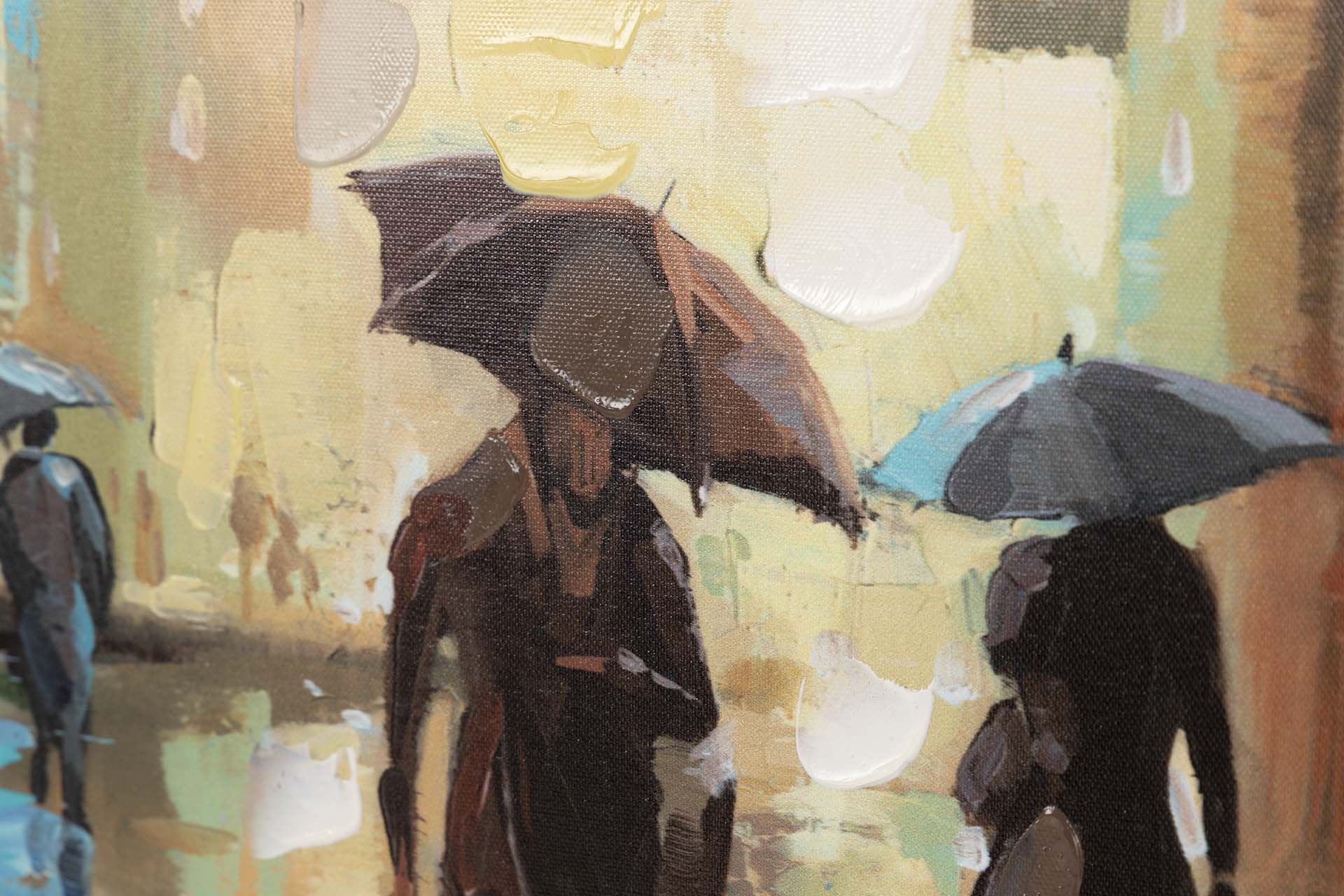 SET OF 2 BOULEVARD CANVASES 40% HAND PAINTED 60x3x60CM