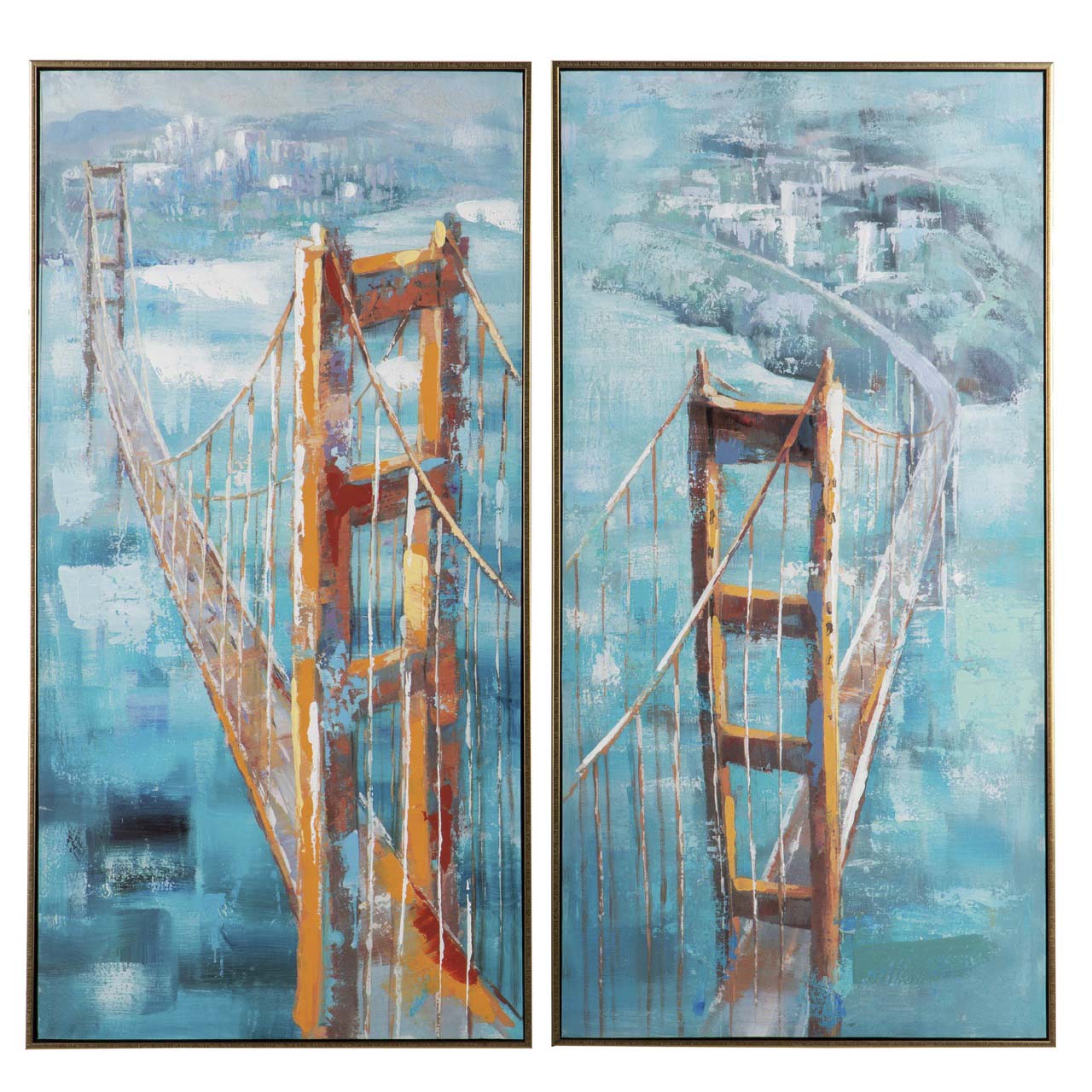 SET 2 CUADROS PUENTE BROOKLYN 52x4,5x102 CM