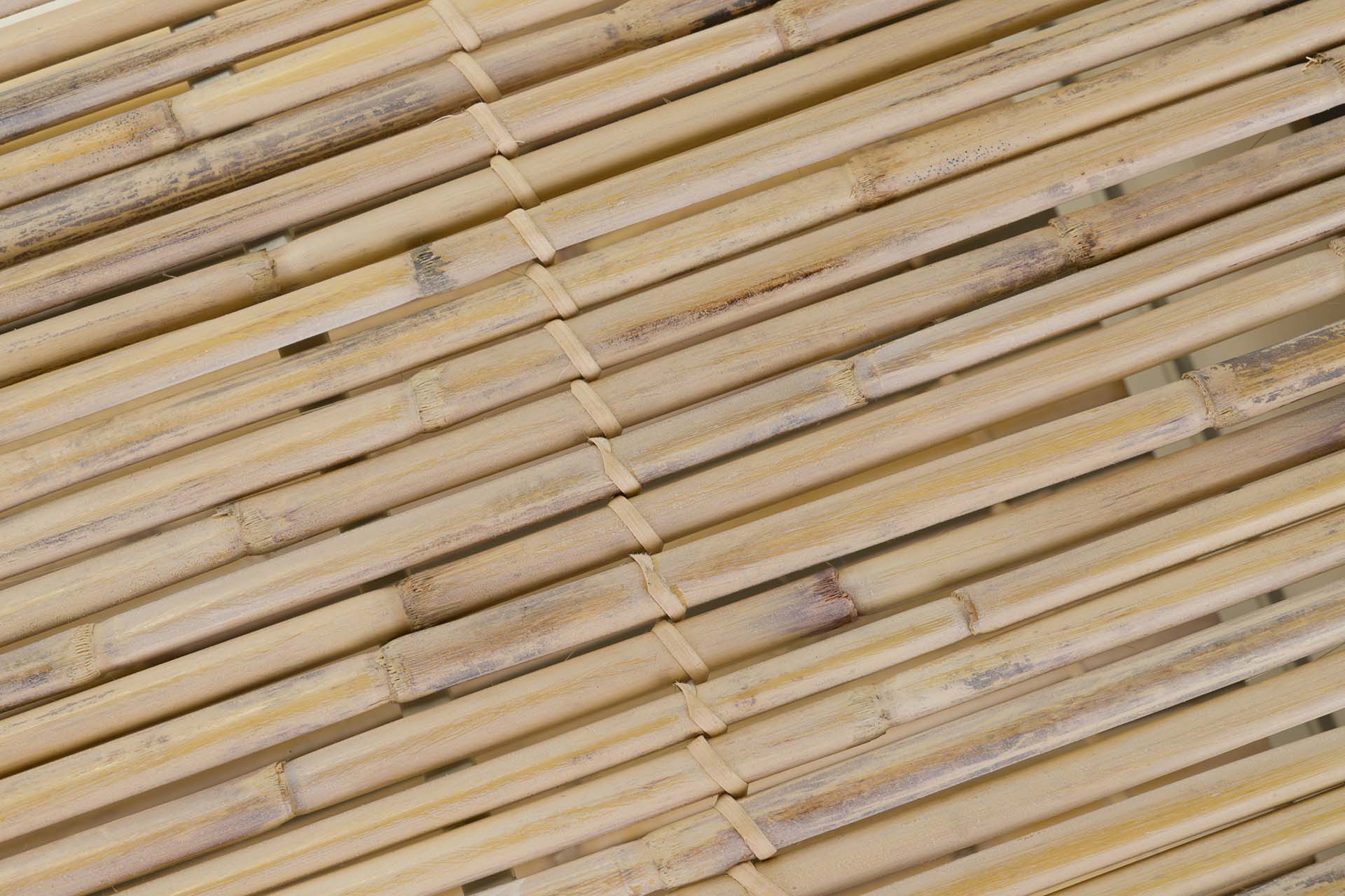 CONSOLA DE METAL DE BAMBU BEGE MARROM 135x41x80 CM