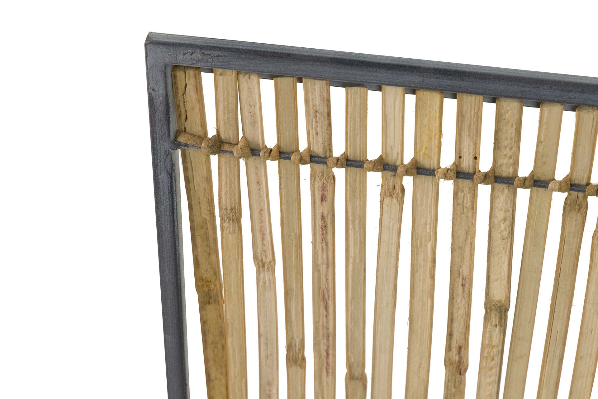 APARADOR METAL BAMBU AZUL MARRON 120x41x82 CM