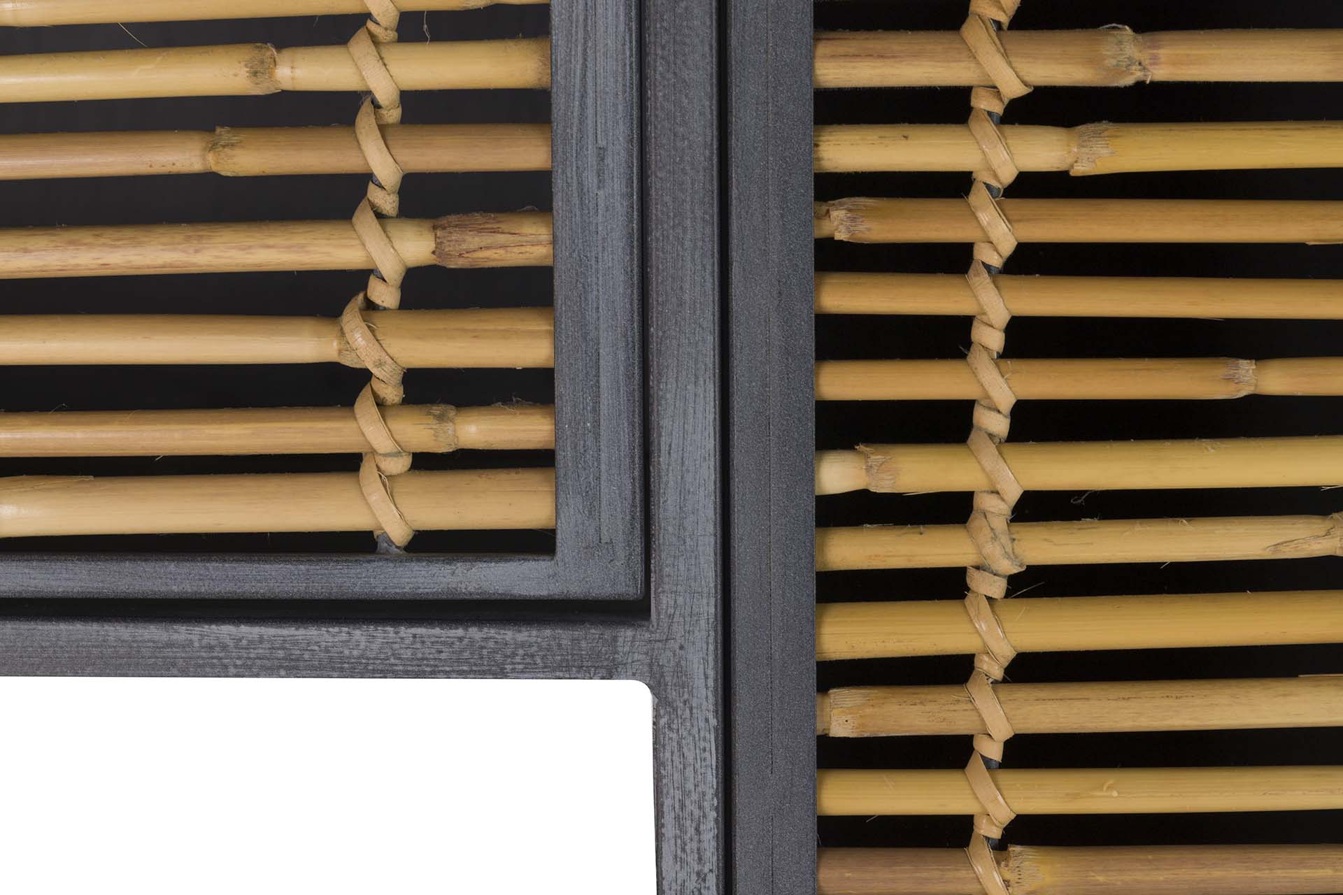 LIBRERO METAL BAMBU AZUL MARRON 65x31x186 CM