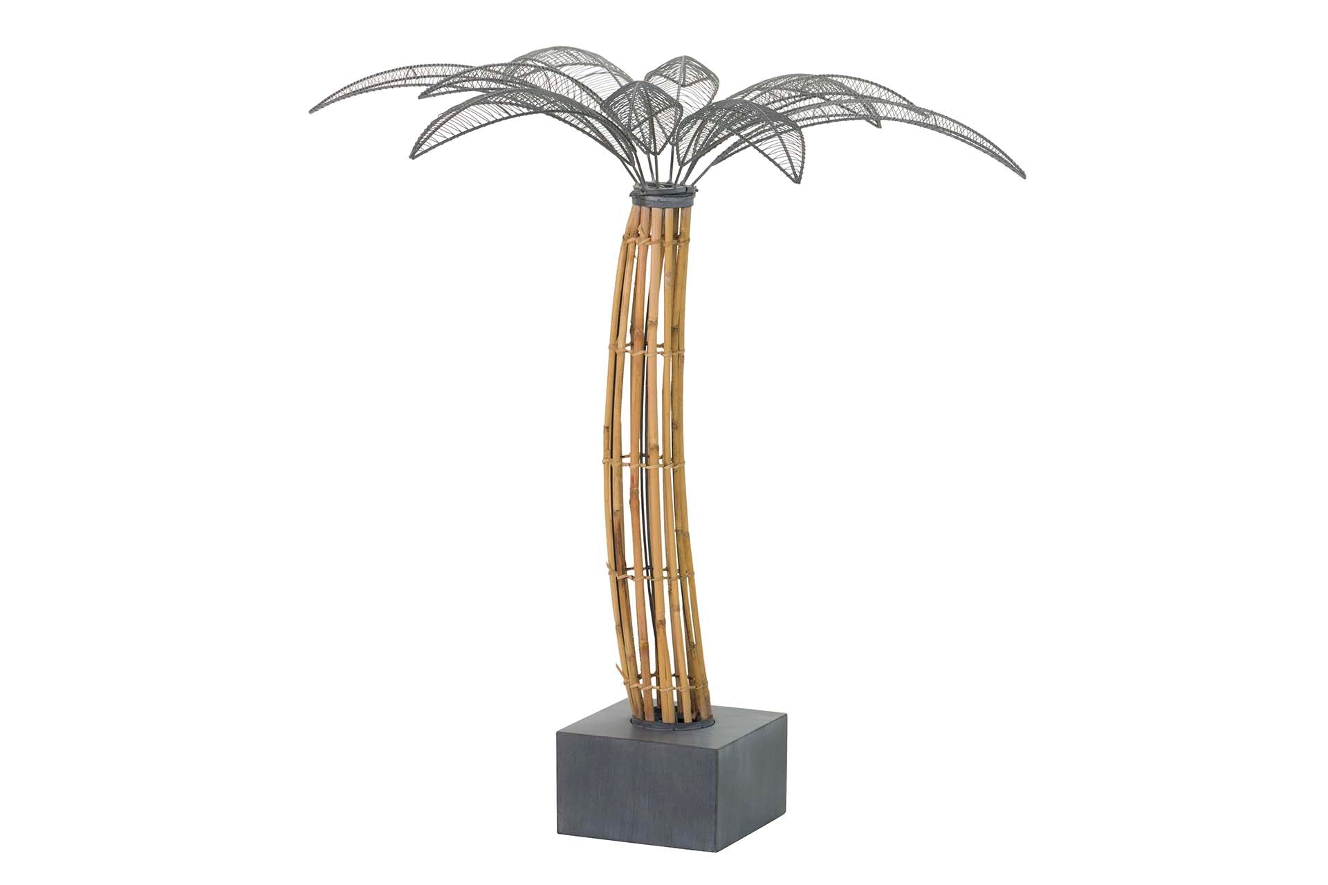 FIGURA PALMERA METAL FIBRA SINTETICA 89x84x98 CM