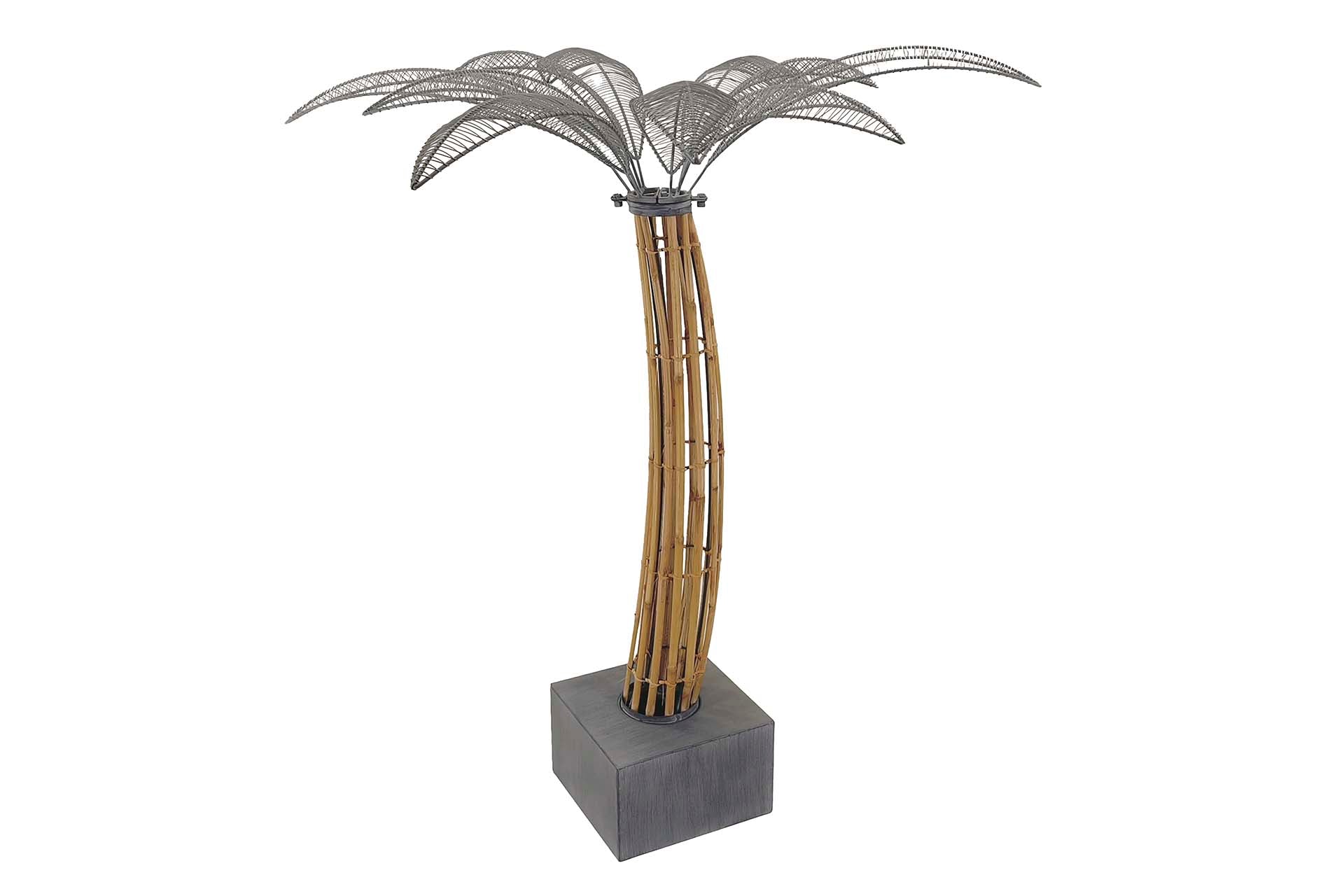 FIGURA PALMERA METAL FIBRA SINTETICA 89x84x98 CM