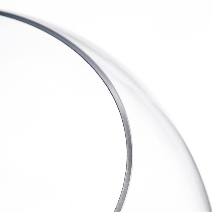 Jarrón Cónico Transparente Cristal 17 X 17 X 50 Cm