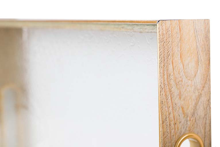 SET 2 BANDEJAS CRISTAL PU 40x30x5 35x25x5 CM