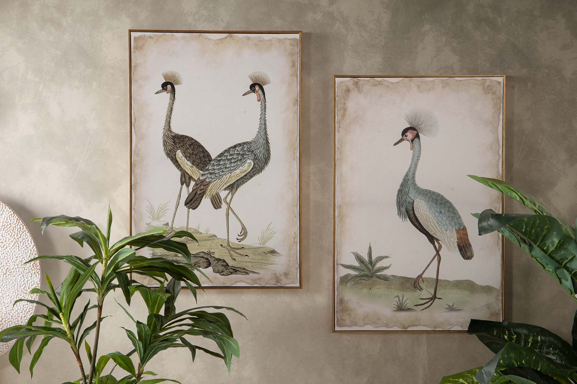 MOLDURA MDF GARÇAS 2 VARIADOS 60x2x90 CM - Min. 2 peças