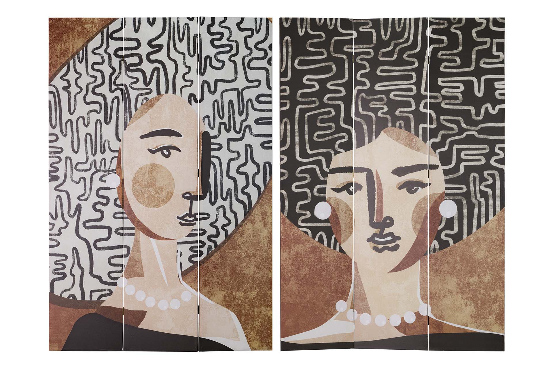 BIOMBO LIENZO MUJER 120x3x180 CM