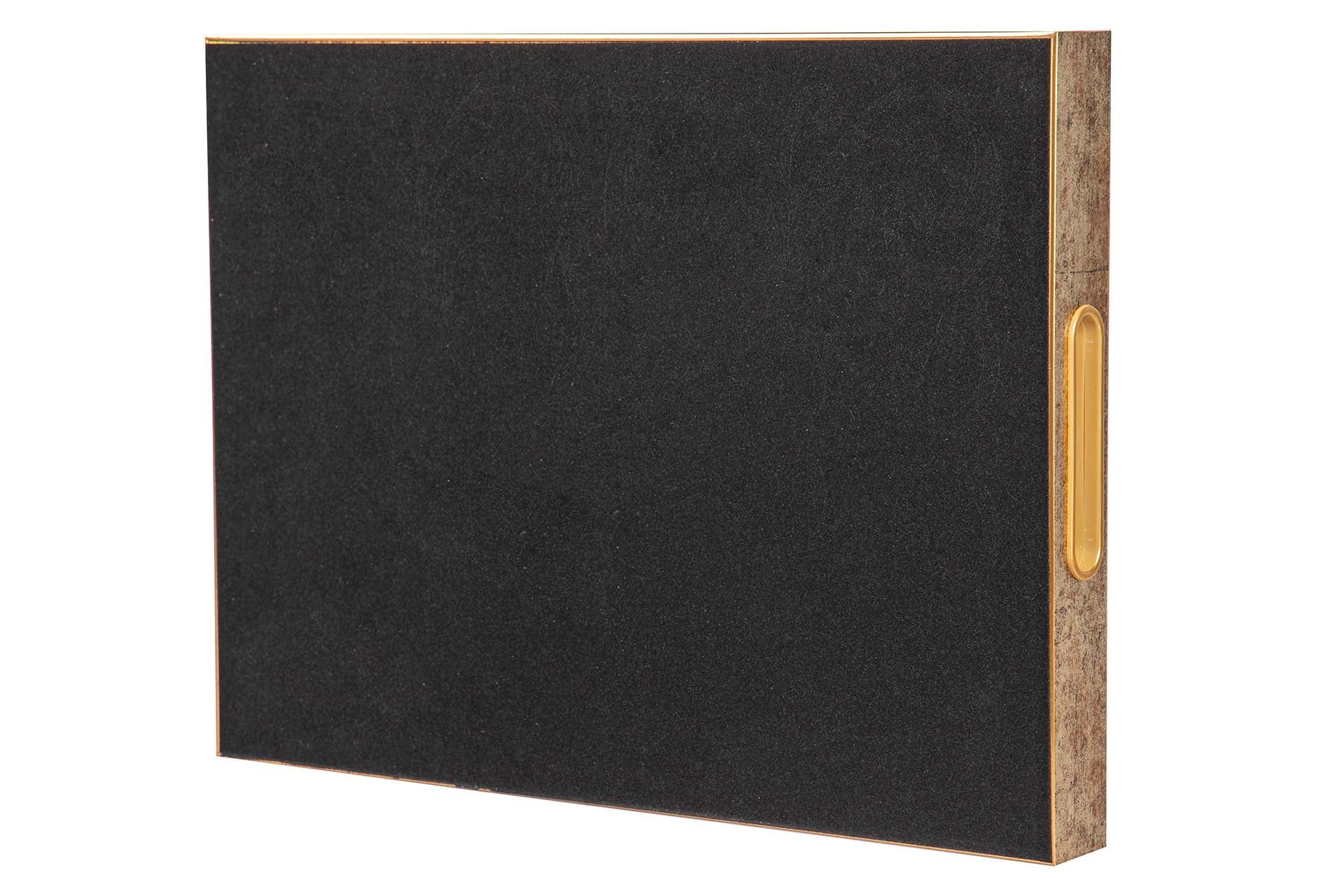 SET 2 BANDEJAS CRISTAL PU 40x30x5 35x25x5 CM