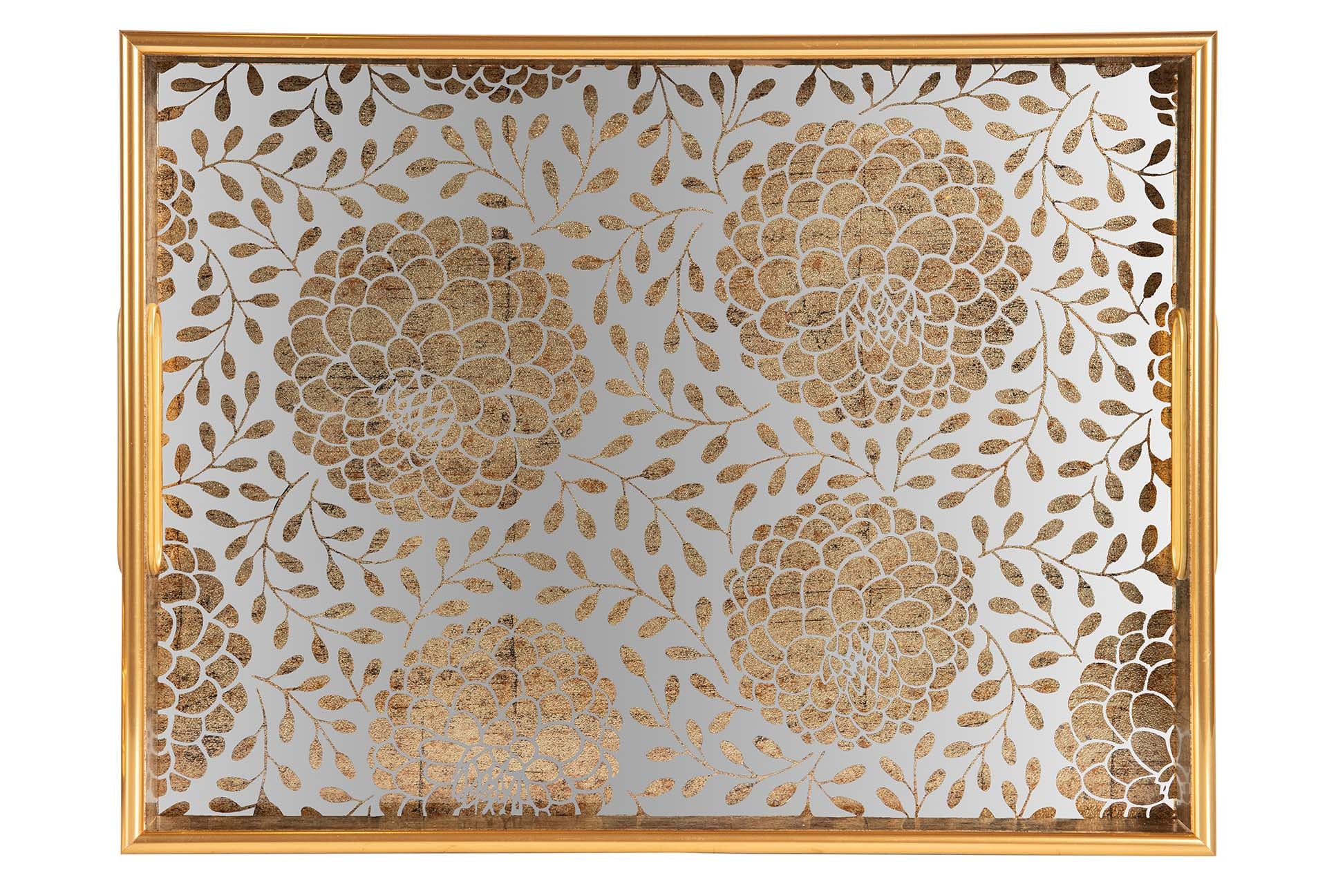 SET 2 BANDEJAS CRISTAL PU 40x30x5 35x25x5 CM