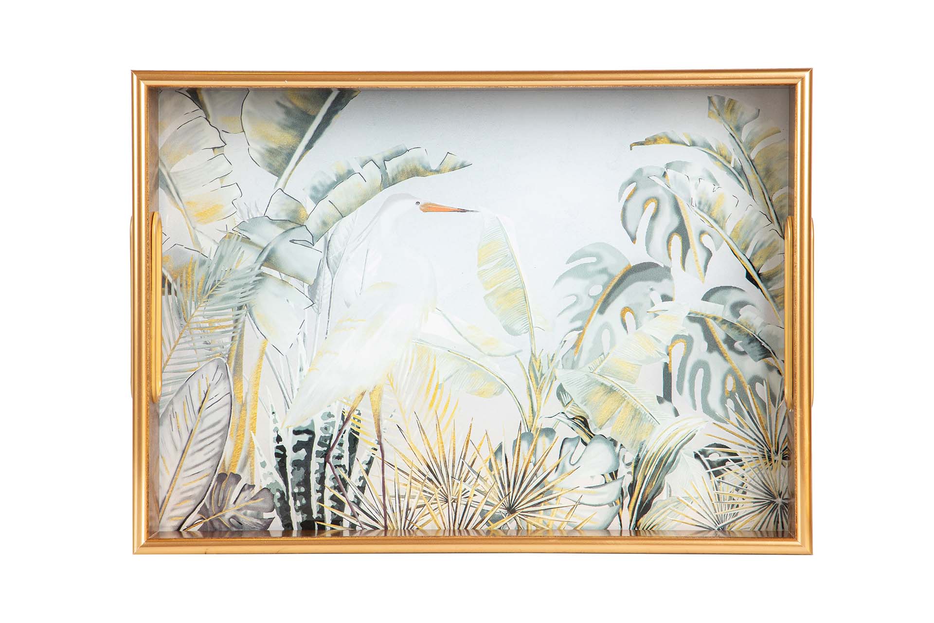 SET 2 BANDEJAS CRISTAL PU 40x30x5 35x25x5 CM
