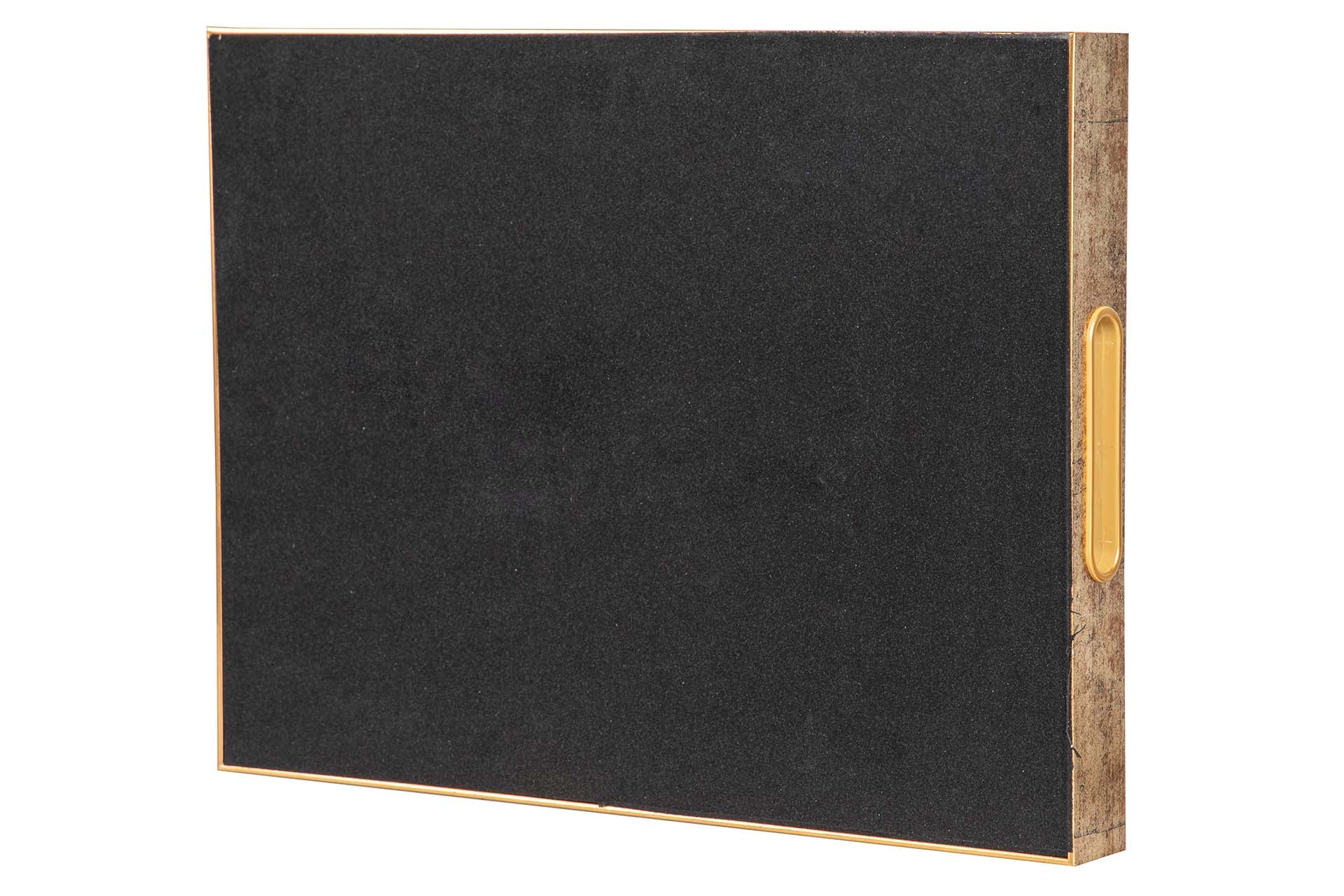 SET 2 BANDEJAS CRISTAL PU 40x30x5 35x25x5 CM