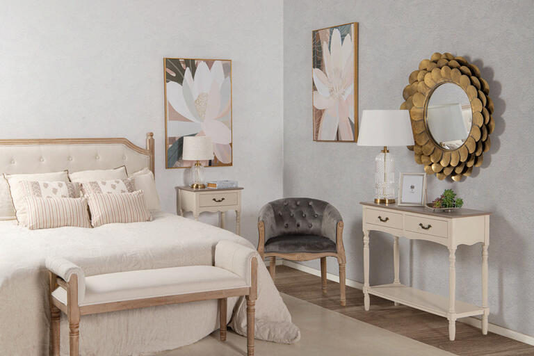 CUADRO NENUFAR CON MARCO 2 SURTIDOS 60x3x90 CM - Min.2 uds