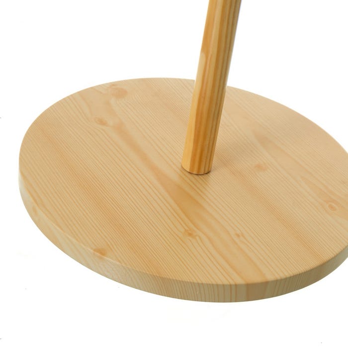 Natural Pine Coat Rack 40 x 40 x 182 cm