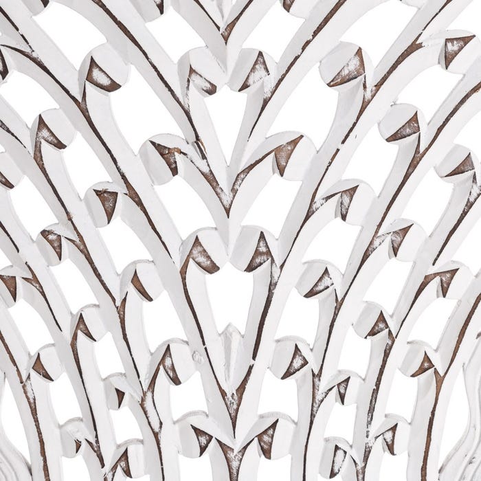 Espejo Blanco Rozado Mdf 90 X 1,50 X 90 Cm