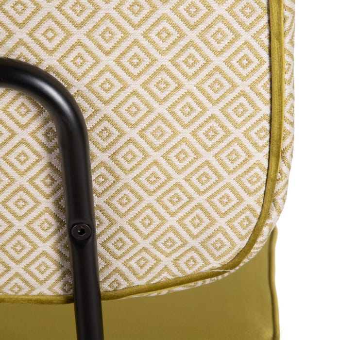 Silla Verde Tejido-Metal Salón 46 X 55 X 81,50 Cm