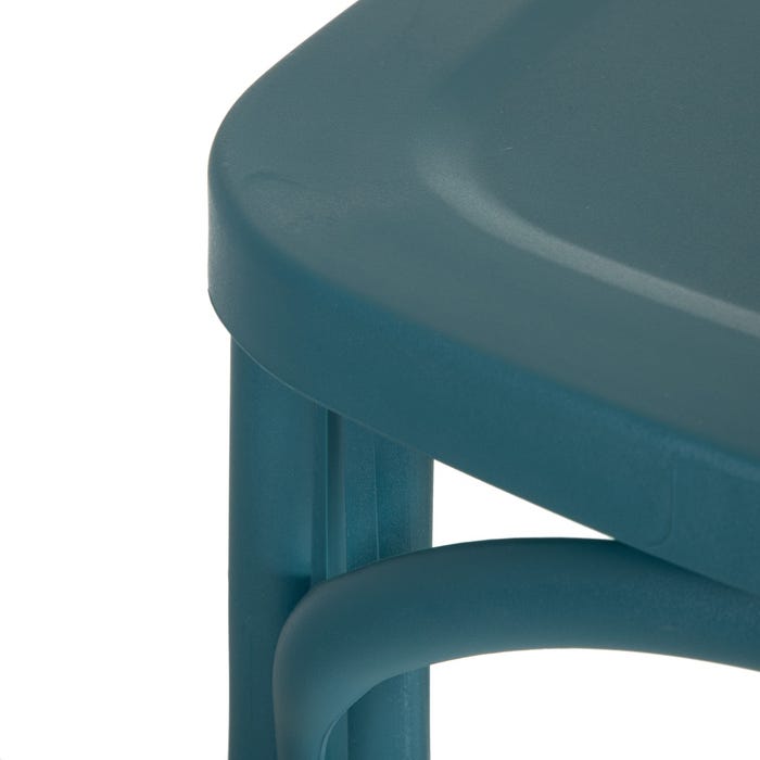 Cadeira de polipropileno azul 48,50 x 43 x 91 cm