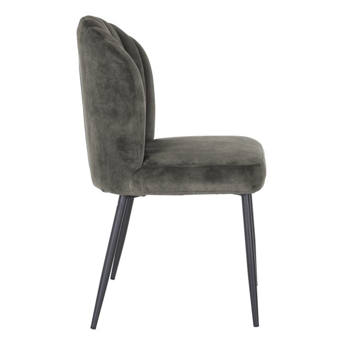 Silla Verde Oliva Oscuro Tejido-Metal 51 X 49 X 88 Cm