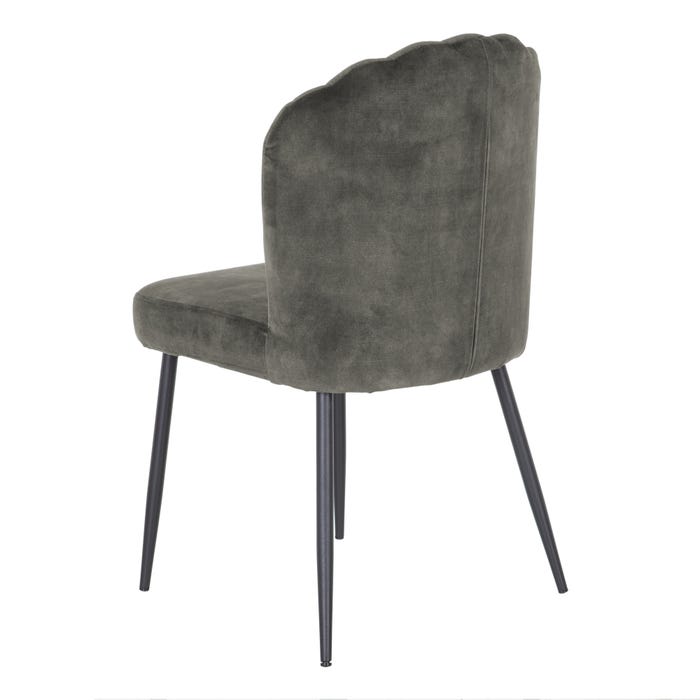 Silla Verde Oliva Oscuro Tejido-Metal 51 X 49 X 88 Cm