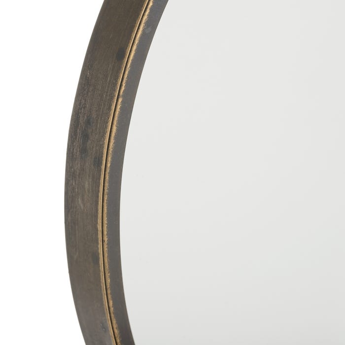 Toallero Espejo Bronce Metal Decoración 84,50 X 8 X 58,50 Cm
