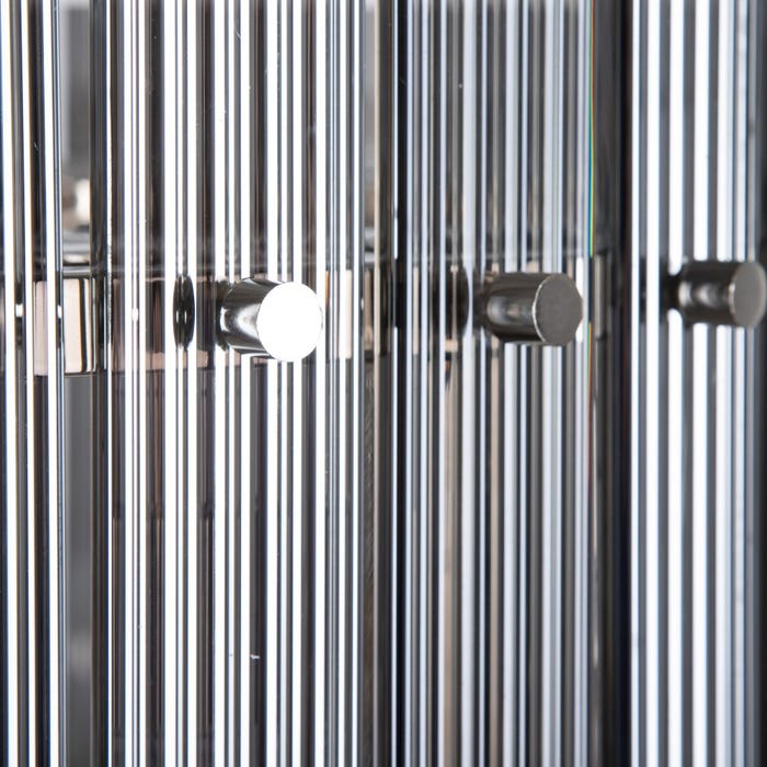 Lámpara Techo Plata Metal-Cristal 76 X 76 X 39 Cm