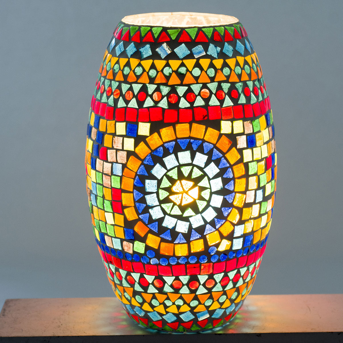 Luminária de Mosaico Cilindrico