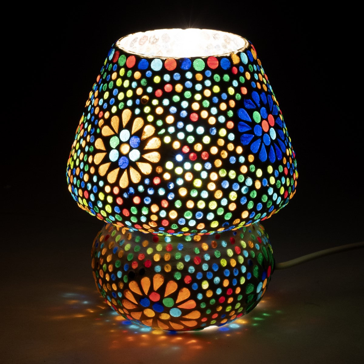 Small Mosaic Mushroom Lamp