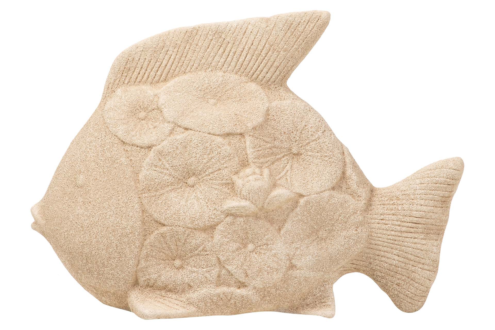 FIGURA PEZ CERAMICA MARRON 34x29x11 CM