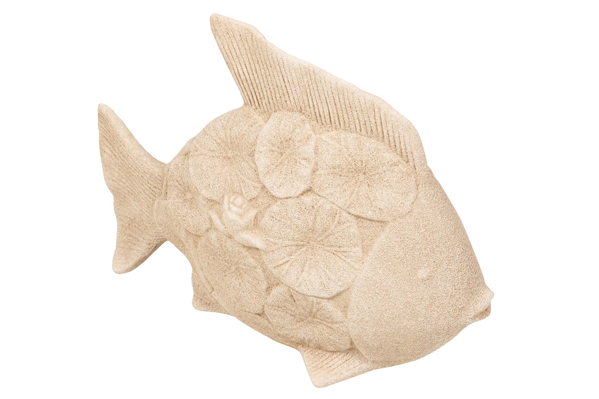 FIGURA PEZ CERAMICA MARRON 34x29x11 CM