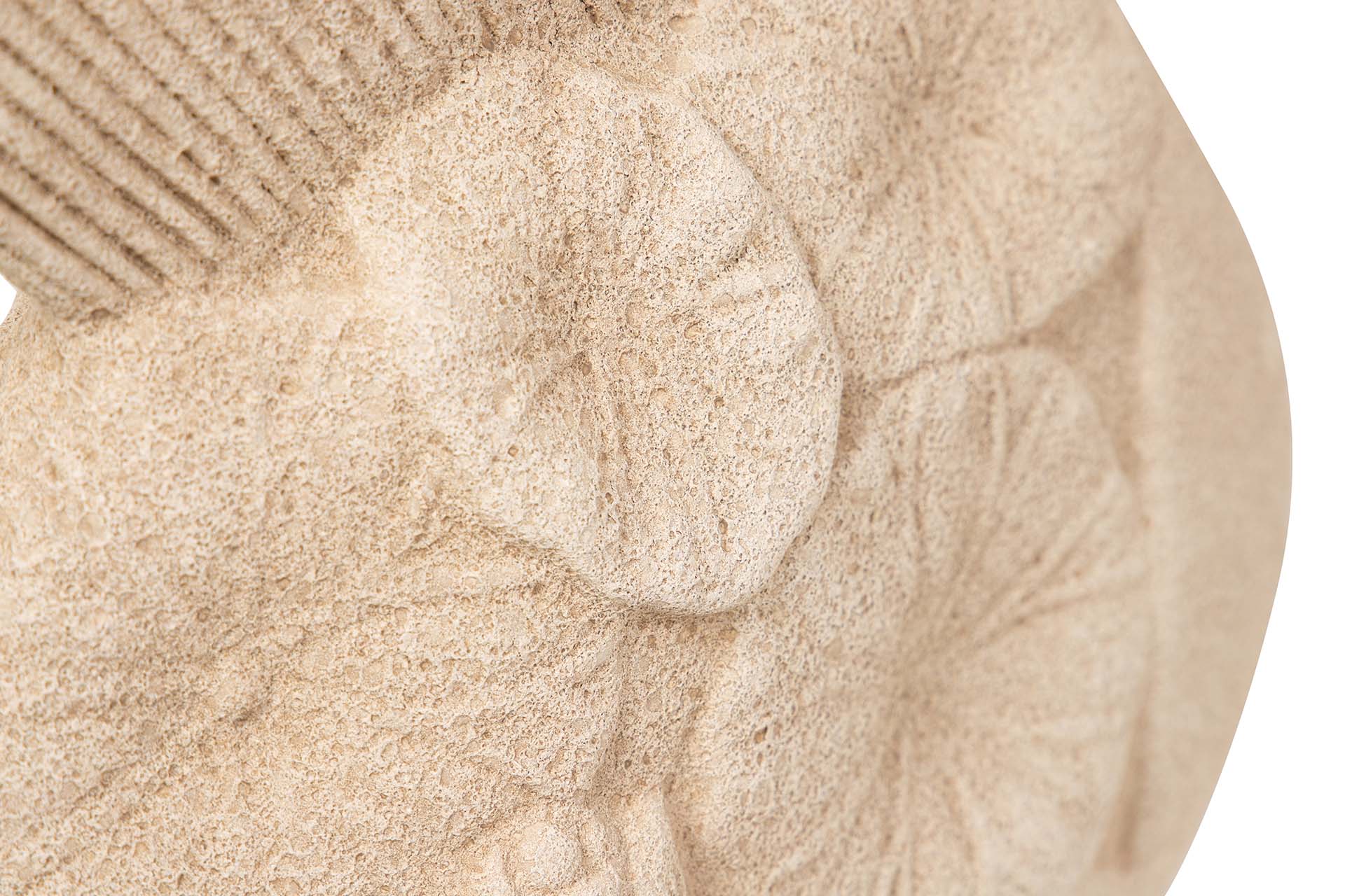 FIGURA PEZ CERAMICA MARRON 34x29x11 CM