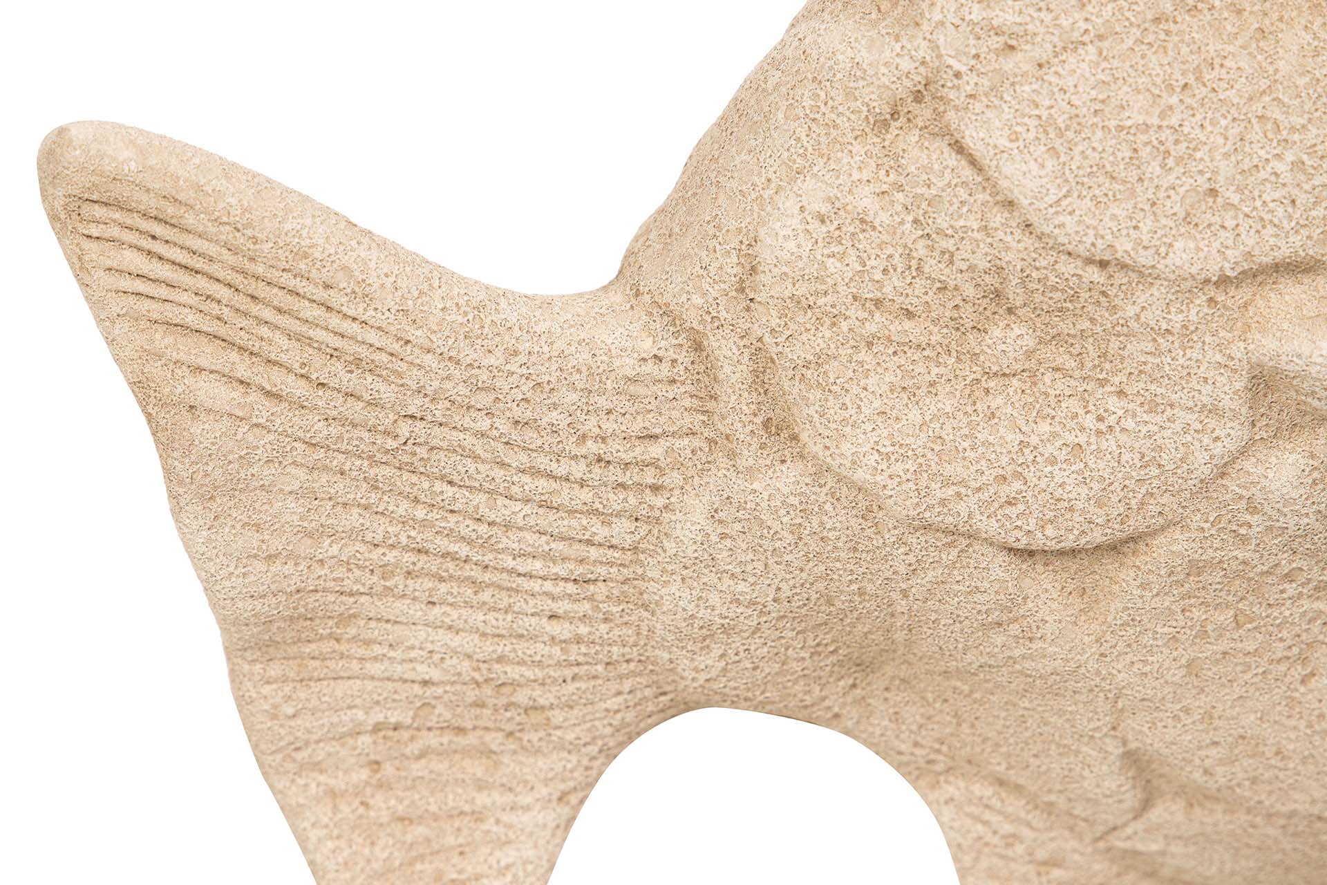 FIGURA PEZ CERAMICA MARRON 34x29x11 CM