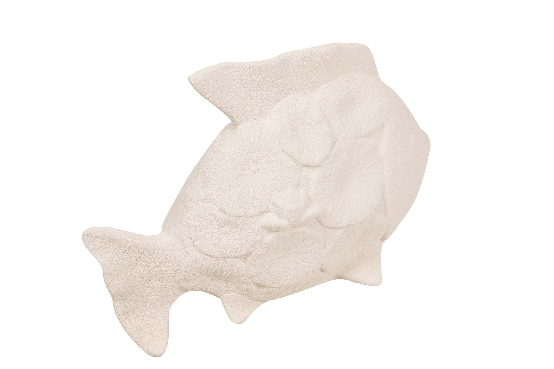 FIGURA PEZ CERAMICA BEIGE 30x24x10 CM