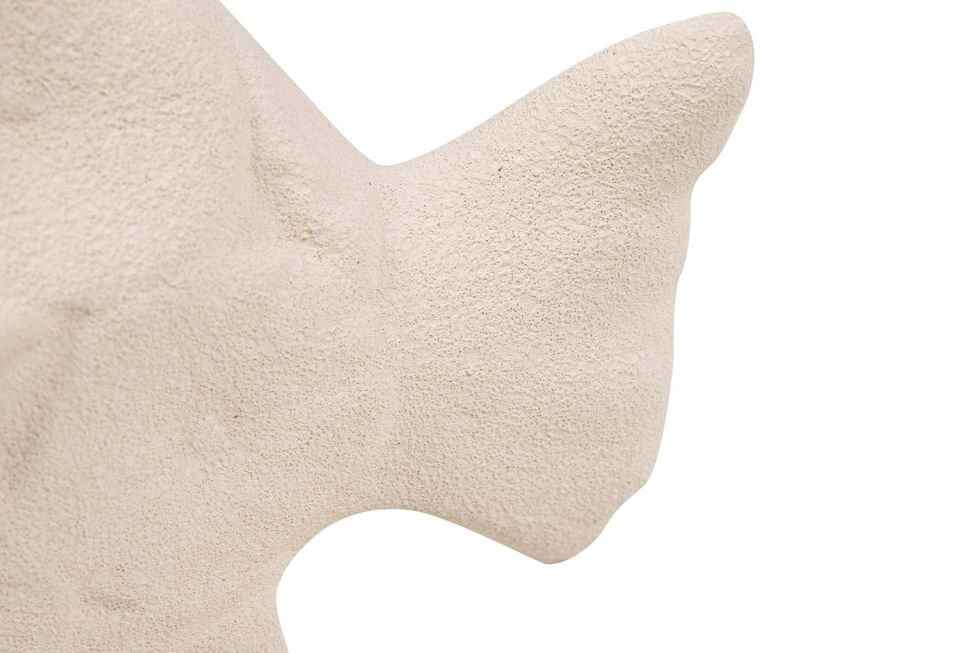 FIGURA PEZ CERAMICA BEIGE 30x24x10 CM