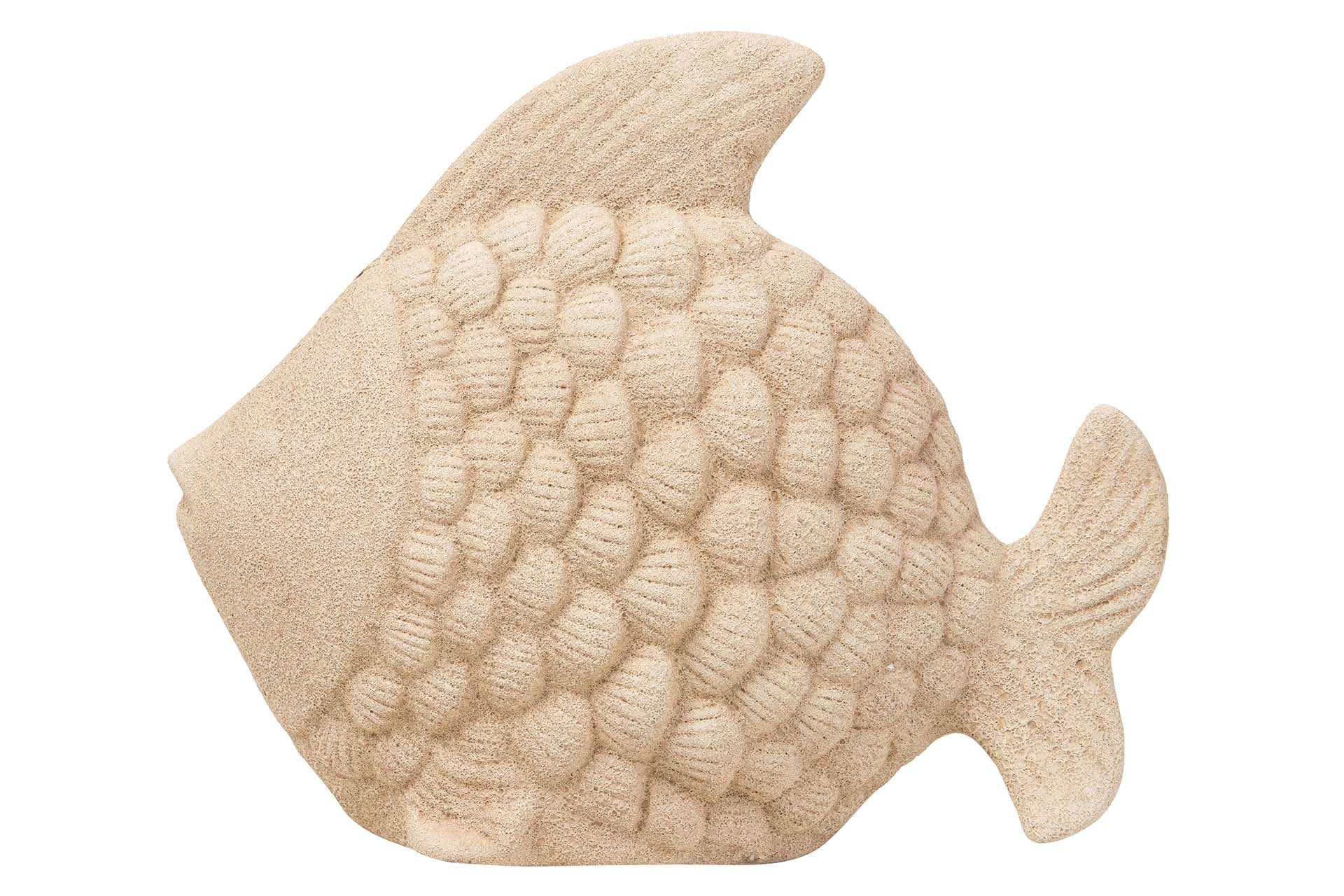 FIGURA PEZ CERAMICA MARRON 34x29x11 CM