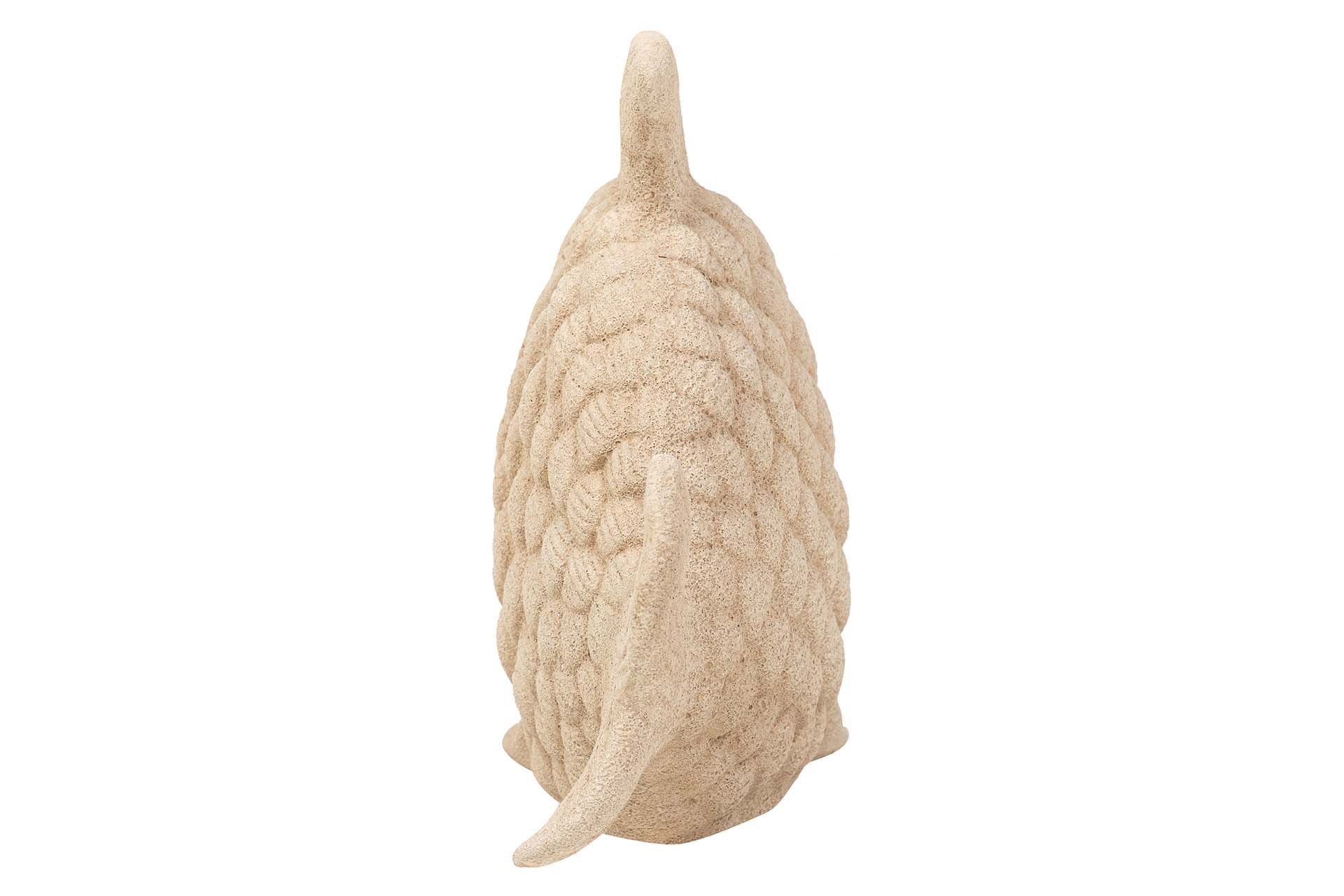 FIGURA PEZ CERAMICA MARRON 34x29x11 CM