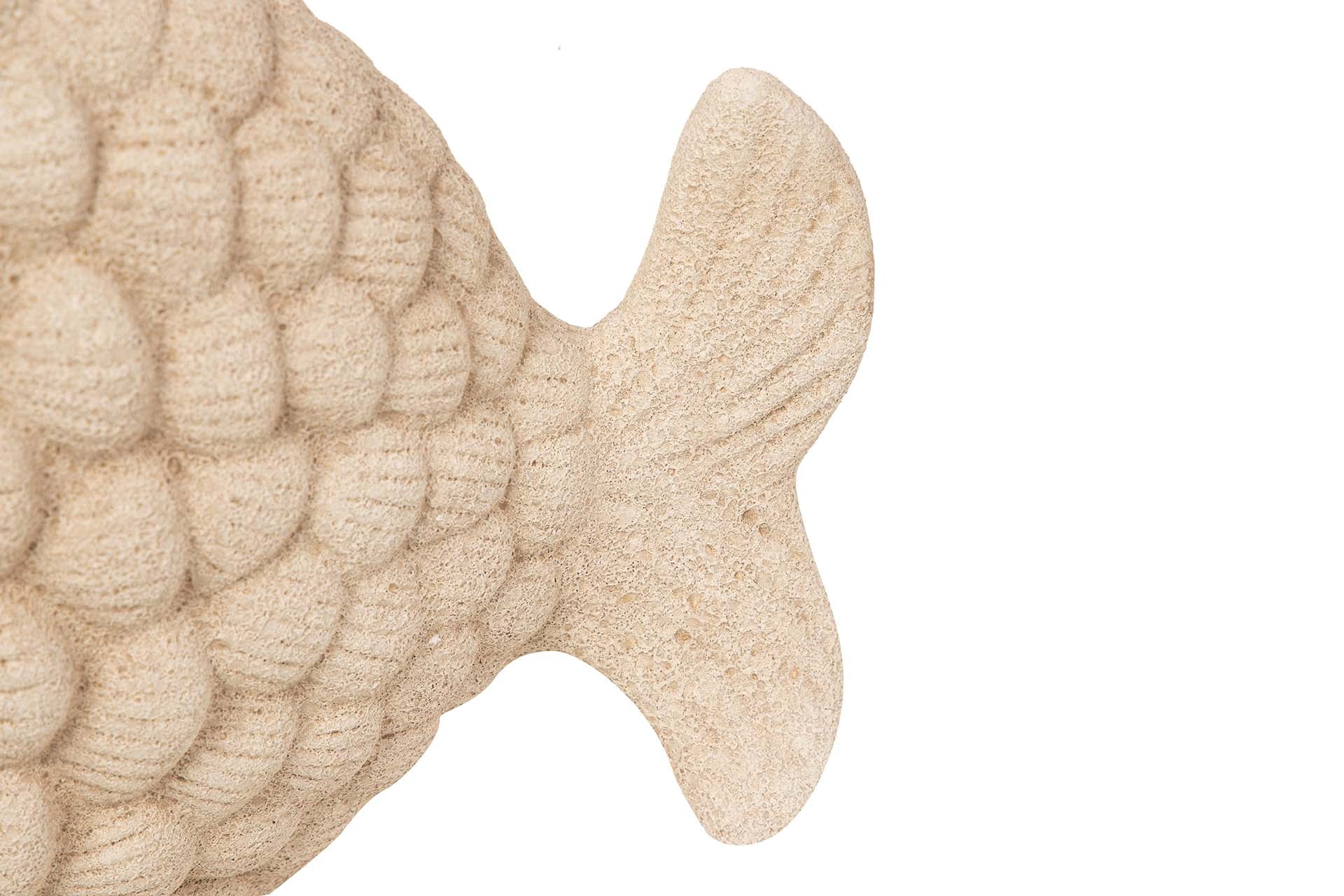 FIGURA PEZ CERAMICA MARRON 34x29x11 CM