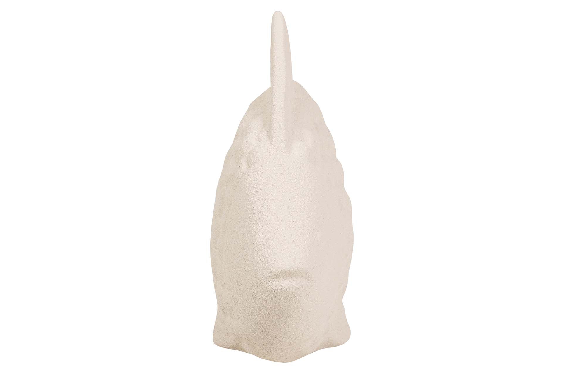 FIGURA PEZ CERAMICA BEIGE 30x24x10 CM