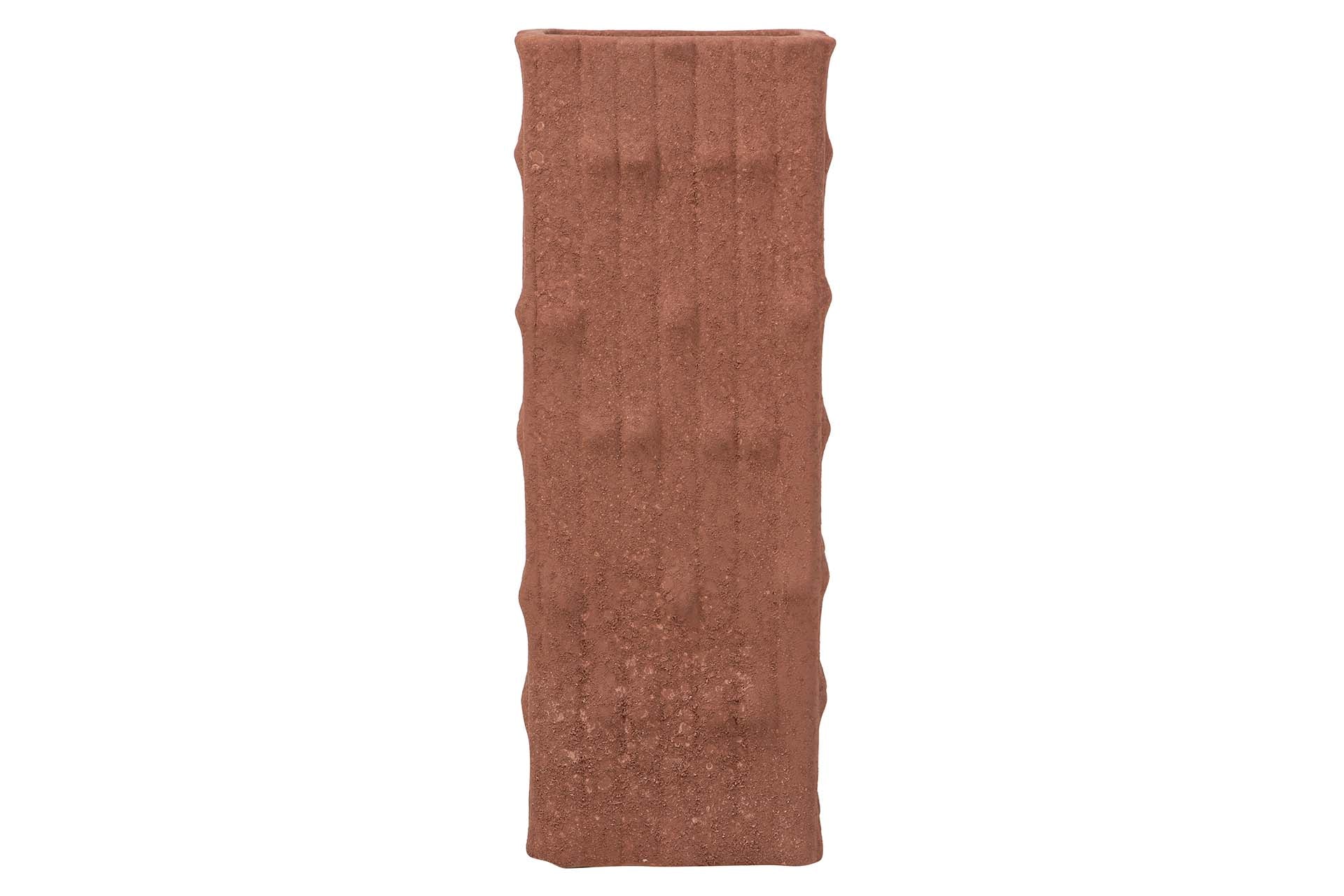 JARRON CERAMICA MARRON 14x14x41 CM
