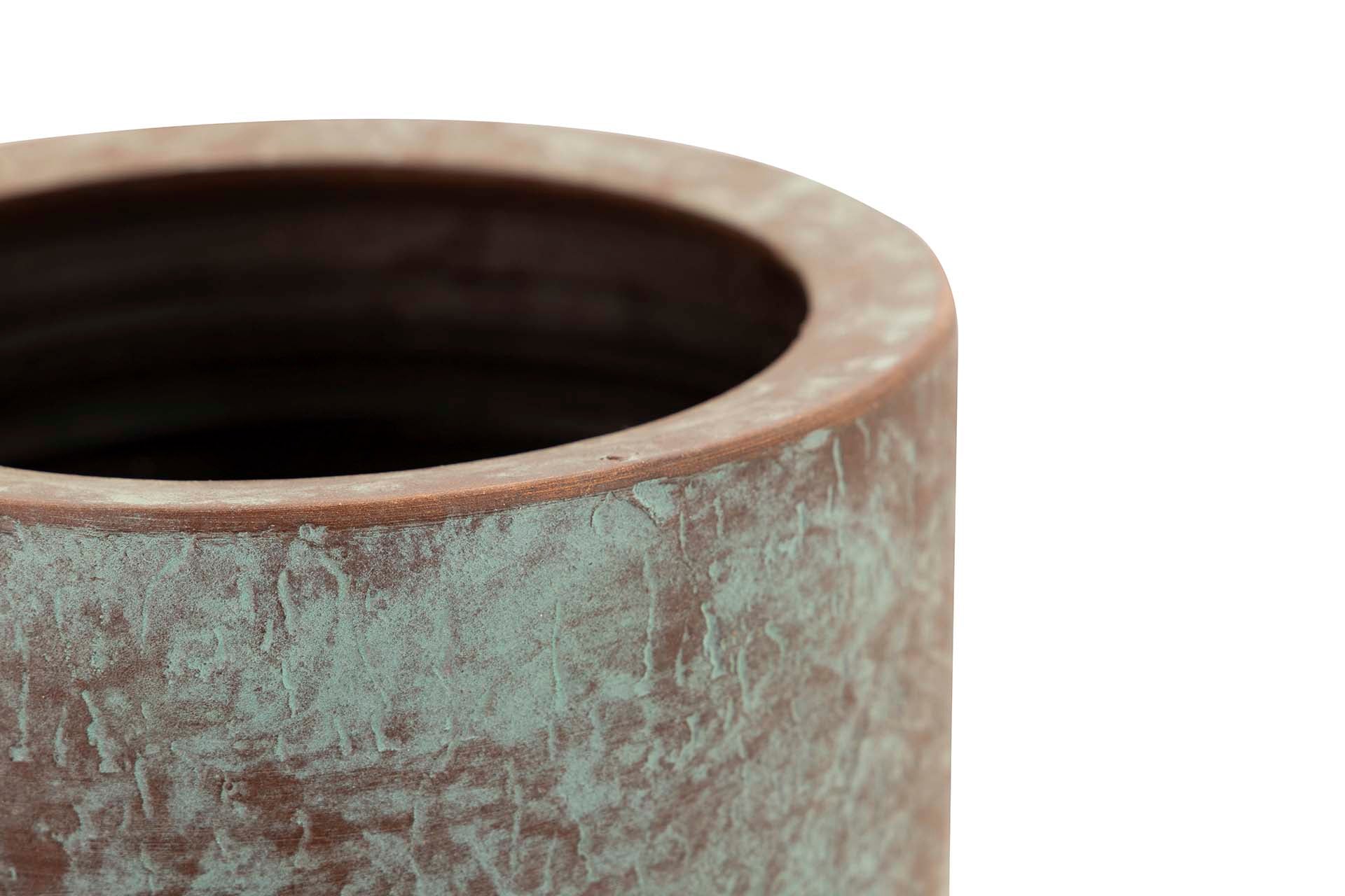 PARAGUERO CERAMICA VERDE 24x24x50 CM