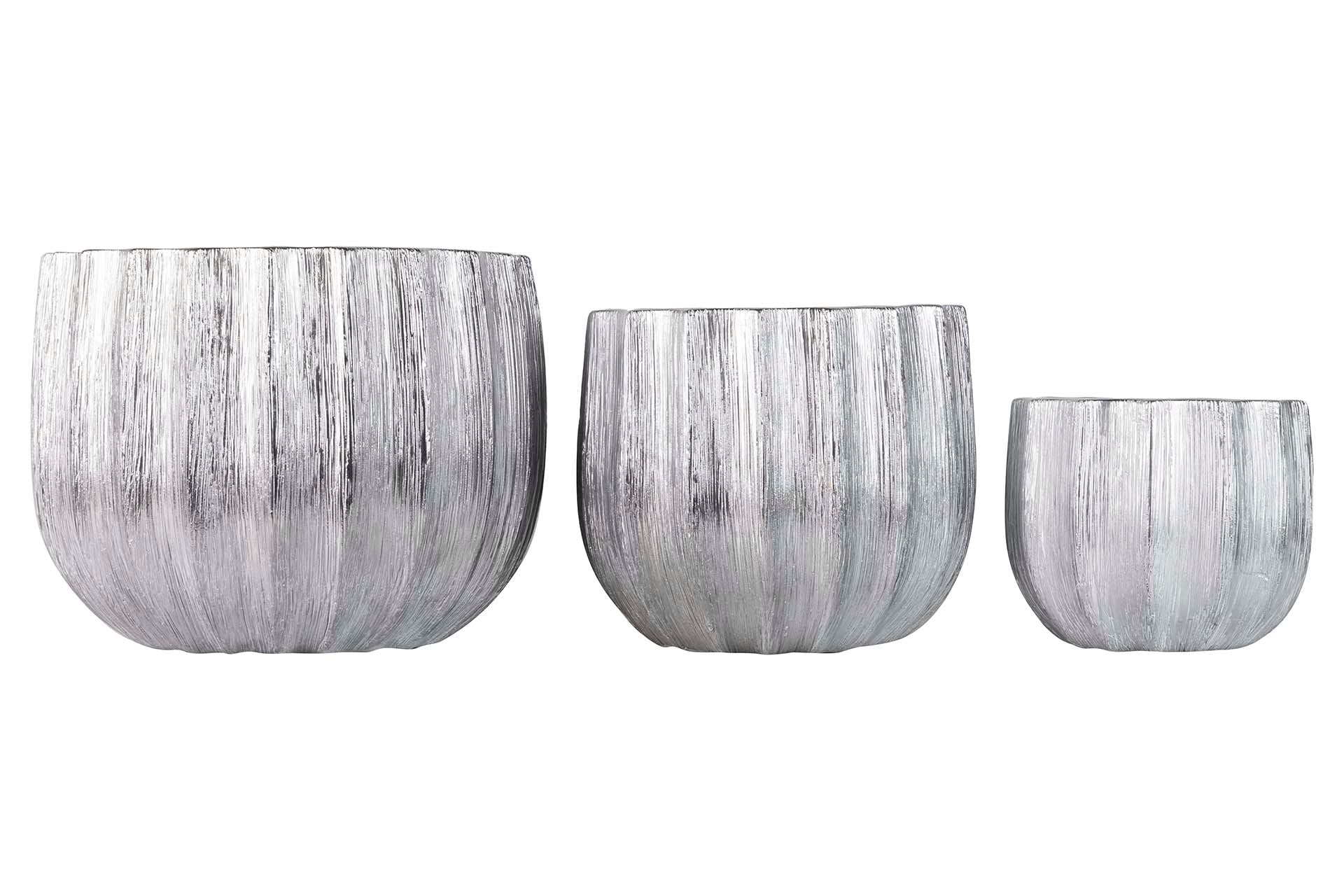 CONJUNTO 3 VASOS 32x32x26 25x25x23 19x19x16 CM